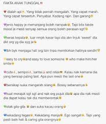 Tak semua anak tunggal itu datangnya daripada orang kaya. Faktaanaktunggal Twitter Search