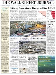 You can find more details by going to one of the sections. The Wall Street Journal 12th October 2018 Dow Jones Industrial Average S P 500 Index