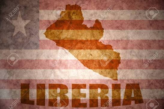 Liberia Map On A Vintage Liberian Flag Background Stock Photo, Picture and Royalty Free Image. Image 37477740.