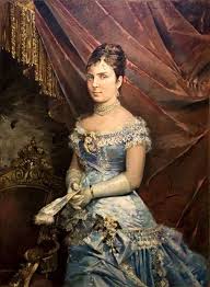 1879 Maria De Las Mercedes By Jose Denis Belgrano Museo Del Patrimonio Municipal Malaga Spain Grand La Victorian Portraits Fashion Portrait 1870s Fashion