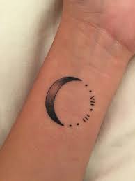 Crescent Moon Tattoo Moon Tattoo Wrist Tattoos Crescent Moon Tattoo