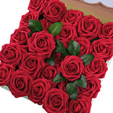 You could check with your local florist to see if they'll do an arrangment of artificial flowers. Buy Breeze Talk Artificial Flowers Dark Red Roses 50pcs Realistic Fake Roses W Stem For Diy Wedding Bouquets Centerpieces Arrangements Party Baby Shower Home Decorations 50pcs Dark Red Online In Turkey B07p5ztt5v