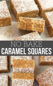 Caramel Bars Packed With Caramel And Chocolate These No Bake Bars Are Thick And Dense And Super Ea Caramel Slice Caramel Squares Recipe Sweet Treats Recipes