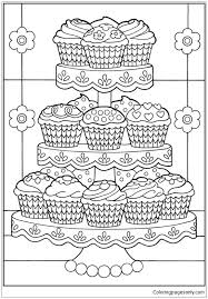 Find the best adults coloring pages for kids & for adults, print 🖨️ and color ️ 846 adults coloring pages ️ for free from our coloring book 📚. Cup Cakes Coloring Pages Desserts Coloring Pages Coloring Pages For Kids And Adults