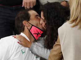 A special moment following @rafaelnadal 's win last night, citi open chairman @markein presented @frnadal with a check for. Photos Rafael Nadal Celebrates With Family After Winning Roland Garros Rafael Nadal Fans