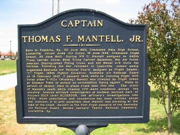 Mga resulta ng larawan para sa Captain Thomas Mantell/s crash site"