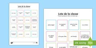 Idéal pour un usage occasionnel. Loto Accueil De La Classe Teacher Made