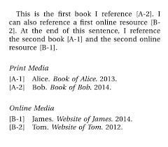 Reference list entries (in alphabetical order). How To Sort Entries Of Numerically Referenced And Split Bibliographies Alphabetically But Having Citation Numbers In Order Of Appearance Tex Latex Stack Exchange