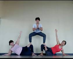 Pin By Dulcilene Melo On Acroyoga 3 Person Yoga Poses Yoga Poses Best Cardio Workout