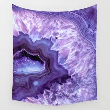 100% lightweight polyester with finished edge. Purple Lavender Quartz Crystal Wall Tapestry Lavender Quartz Tapestry Crystal Wall