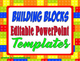 Third version of free certificate template for powerpoint with red seal. Building Blocks Powerpoint Templates Use These Editable Powerpoint Templates To Display Morning Work Seat Work Inst Powerpoint Templates Powerpoint Templates