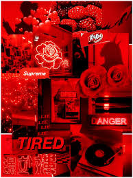 Photo collage in r ed and black blue aesthetic background it was all a dream after exit neon signs in 2020 red. Red Wallpaper Aesthetic Posted By Ryan Tremblay