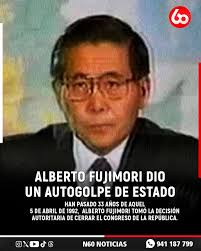 UnDíaComoHoy| ALBERTO FUJIMORI DIO UN AUTOGOLPE DE ESTADO|| Han pasado 33  años de aquel 5 de abril de 1992 cuando el entonces presidente Alberto  Fujimori apareció en las pantallas de televisión aproximadamente