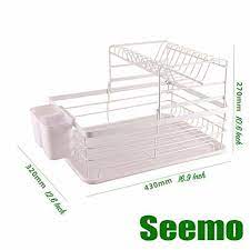 4.8 out of 5 stars 6. Buy Dish Drying Stand Bowl Storage Rack Plate Organizer Utensil Holder For Kitchen Countertop Large Capacity Antibacterial Stylish White Online Shop Home Garden On Carrefour Uae