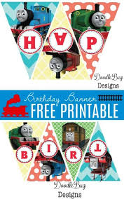 Banner Free Thomas The Train Birthday Printables Thomas The Train Party Ideas Thomas The Train Party Thomas Train Birthday Train Birthday Party Decorations