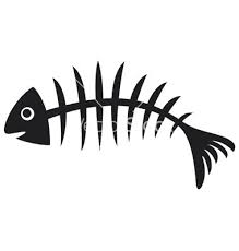 Ancient legends tell tales about how koi fish can transform into dragons through determination and will, so these tattoos can often represent goals and dreams. Black Fish Bone Vector Art Download Vectors 1067699 Fish Skeleton Fish Bone Tattoo Fish Bone