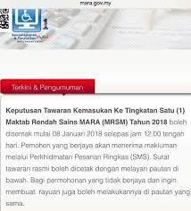 Manakalah calon yang telah memilih untuk kemasukan mrsm bentong dan mrsm arau dikehendaki untuk menduduki ujian khas. Facebook