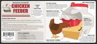 Yes, we can definitely make our own homemade diy auto chicken feeder. Amazon Com Overez Chicken Feeder Holds 50 Pounds Of Feed Inside Or Outside Hen Coop Large Gravity Fed Automatic Poultry Dispenser No Waste Rainproof Design Garden Outdoor