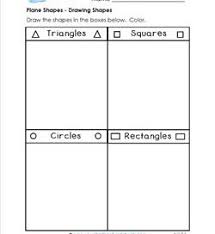 A collection of english esl shapes worksheets for home learning, online practice, distance learning and english classes to teach about. Plane Shapes Worksheets Kindergarten Shapes