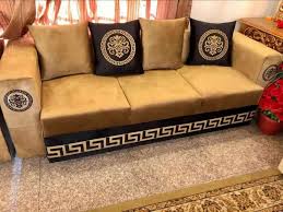 The most stylish and economical sofa set models with different designs are at i̇motim furniture! Sofa Set Velvet Versace Design And All Home Furniture Bed Sofa Etc Other Household Items 1018354285