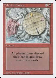The three beings around the wheel explain how it works. Wheel Of Fortune Revised Edition 3ed 185 Scryfall Magic The Gathering Search