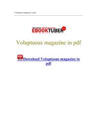 This site is only for demonstration purposes. Voluptuous Magazine In Pdf 1