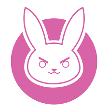 D Va Ult Logo By Theriverblues Deviantart Com On Deviantart Overwatch Wallpapers Overwatch Decor Rabbit Wallpaper