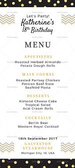 3 easy dinner menus for any occasion. Birthday Dinner Party Menu Design Template In Psd Word Publisher Illustrator Indesign