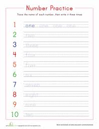 Maths worksheets for grade 1 number names. Writing Numbers 1 10 Worksheet Education Com Free Kindergarten Worksheets Writing Numbers Kindergarten Worksheets Free Printables