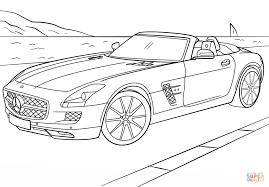 Ausmalbild Mercedes Benz Sls Amg Ausmalbilder Kostenlos