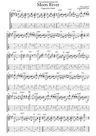 Moon River For Solo Fingerstyle Guitar Fingerstyle Guitar Guitar Sheet Music Guitar Songs For Beginners