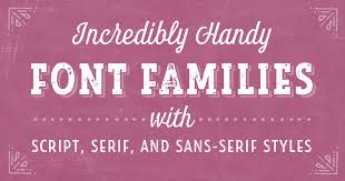 This font is perfect for headings but also works well as smaller body text! 30 Incredibly Handy Font Families With Script Serif And Sans Serif Styles Creative Market Blog