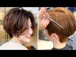 Cutting your hair at home is a great way to keep your short hairstyle looking fresh while also saving money. 12 Amazing Short Bob Haircut Ideas Women Short Haircut Tutorial New Hairstyles Compilation 2020 You Short Haircut Tutorial Haircut Tutorial Bobs Haircuts