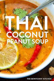 Thai Coconut Peanut Soup Soup Souprecipes Thaicoconutpeanutsoup 4u Food Lovers Peanut Soup Easy Soup Recipes Easy Soups
