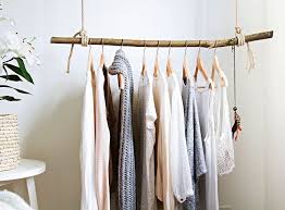 Bricolage Avec Branches Fabriquer Son Dressing Portant Suspendu Avec Branche Coin Dressing Chamb Petit Meuble Rangement Dressing Fait Maison Rangement Vetement