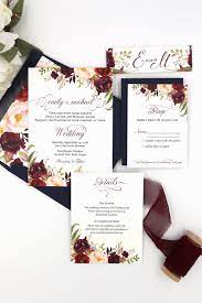 Rustic Navy And Burgundy Floral Sophia Wedding Invitation Suite Sweet Dreams Creative Burgundy Wedding Invitations Wedding Invitations Wedding Venue Inspiration