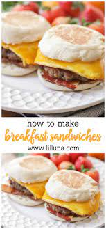 Breakfast Sandwich Recipe Make Ahead And Freeze Lil Luna Recipe Breakfast Sandwich Recipes Delicious Breakfast Recipes Easy Breakfast
