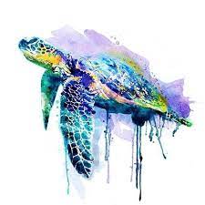 Beautiful Sea Turtle Instant Download Printable Art Etsy Sea Turtle Art Sea Turtle Painting Turtle Painting
