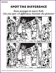 How to address labels for wedding invitations. Boaz And Ruth Spot The Difference Kids Korner Biblewise