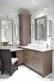 Design Galleria Custom Sink Vanity Built Into Corner Of Bathroom Lower Make Up Area With Silve Master Bathroom Vanity Custom Bathroom Small Bathroom Vanities