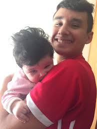 My senior boy with his protégé.