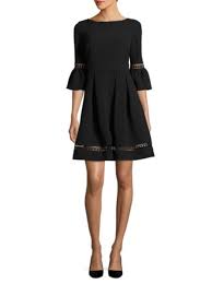 Eliza J Bell Sleeve Crochet Fit Flare Dress Fit Flare Dress Everyday Womens Fashion Fit And Flare Dress