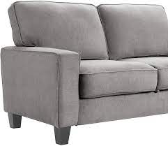 Thank you for your interest in the suncast elements resin outdoor loveseat with storage. Serta Storage Loveseat Polyester Gray Amazon Co Uk Kitchen Home
