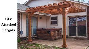 How To Build A Pergola Attached To The House Instructions And Drawings Diy Pergola Kits Building A Pergola Per Pergola Attached Pergola Building A Pergola