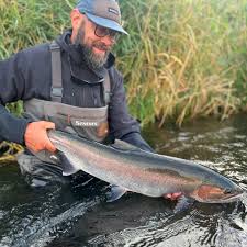 Steelhead season has officially begun! Ask @ragingriversales about the  incredible fly box that @tom.larimer gave him. @ragingriversales @ tom.larimer #steelhead #speyfishing #ontheswing #twohandsarebetterthanone