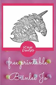 Free, printable coloring book pages, connect the dot pages and color by numbers pages for kids. Free Brinlee Jo Unicorn Page Stevie Doodles Free Printable Coloring Pages