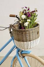Pretty Bike Basket Lozy Pletenie Korzin Velosiped