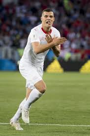 Granit xhaka (born 27 september 1992) is a swiss professional footballer who plays as a midfielder for premier league club arsenal and the switzerland. Xhaka And Shaqiri Score For Swiss Make Albanian Symbol Taiwan News 2018 06 23 04 24 04