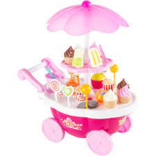 These stylish and freestanding mini ice cream cone stand are ideal for displaying all types of products at your space in a fabulous way. Hey Play Kids Ice Cream Cart Mini Pretend Play Food Stand Cooking Shop The Exchange