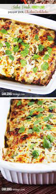 Husband S Favorite Recipe Ever Salsa Verde Honey Lime Pepper Jack Chicken Enchiladas Dripping With Flavor And Recipes Mexican Food Recipes Cooking Recipes